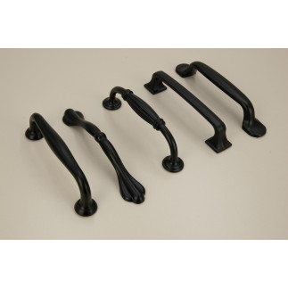 Uchwyt meblowy czarny 96 mm metalowy