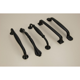 Uchwyt meblowy czarny 128 mm z metalu