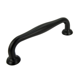 10 x Elegancki uchwyt meblowy czarny 96 mm