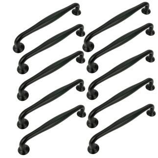 10 x Uchwyt meblowy czarny 128 mm