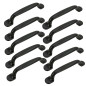 10 x Uchwyt meblowy czarny 96 mm metalowy