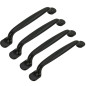 4 x Uchwyt meblowy czarny 128 mm metalowy