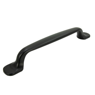 10 x Uchwyt meblowy czarny 128 mm metalowy