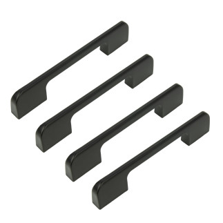 4 x Uchwyt meblowy czarny 96 mm