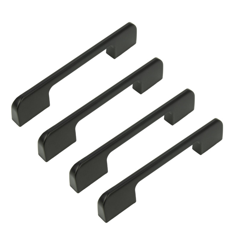 4 x Uchwyt meblowy czarny 96 mm