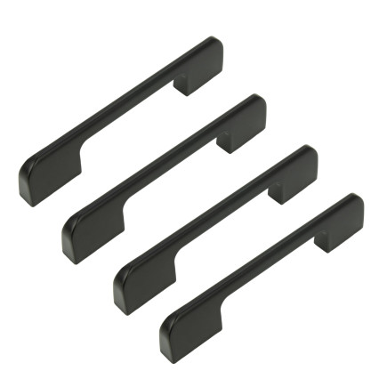 4 x Uchwyt meblowy czarny 96 mm