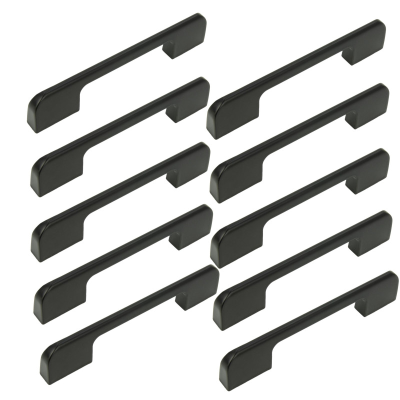 10 x Uchwyt meblowy czarny 96 mm