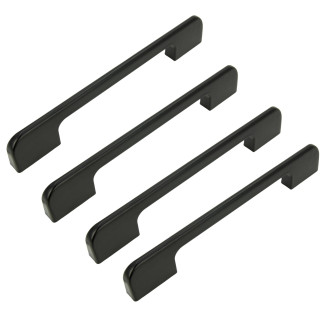 4 x Uchwyt meblowy czarny 128 mm