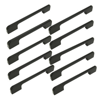 10 x Uchwyt meblowy czarny 128 mm