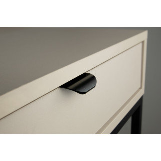 10 x Uchwyt meblowy krawędziowy 50 mm czarny