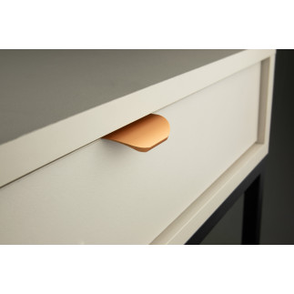 4 x Uchwyt meblowy krawędziowy 50 mm miedziany