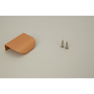 10 x Uchwyt meblowy krawędziowy 50 mm miedziany