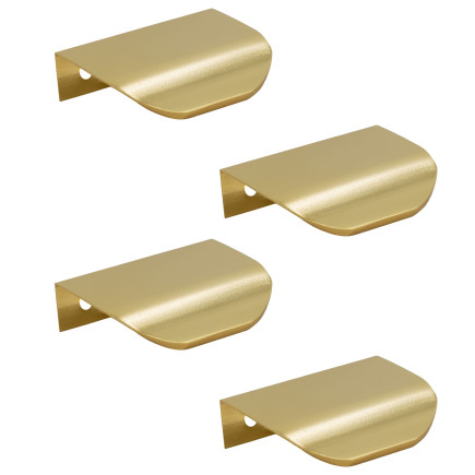 4 x Uchwyt meblowy krawędziowy 50 mm złoty