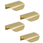 10 x Uchwyt meblowy krawędziowy 50 mm złoty