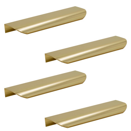 4 x Uchwyt meblowy krawędziowy 130 mm złoty