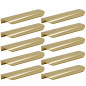 10 x Uchwyt meblowy krawędziowy 130 mm złoty 10 x Uchwyt meblowy krawędziowy 130 mm złoty