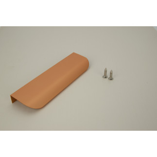 4 x Uchwyt meblowy krawędziowy 130 mm miedziany