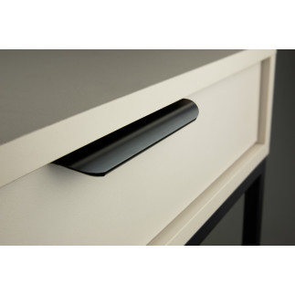 10 x Uchwyt meblowy krawędziowy 200 mm czarny