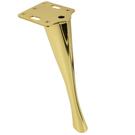 Nóżka meblowa Szpilka w złotym chromie 23 cm