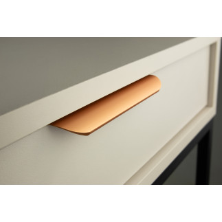 4 x Uchwyt meblowy krawędziowy 350 mm miedziany