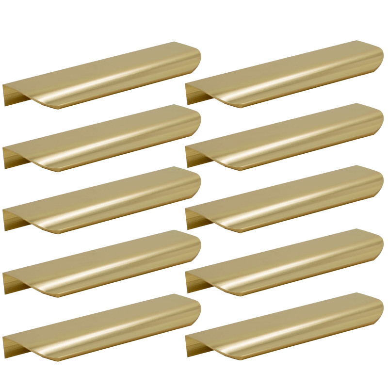 10 x Uchwyt meblowy krawędziowy 350 mm złoty 10 x Uchwyt meblowy krawędziowy 350 mm złoty