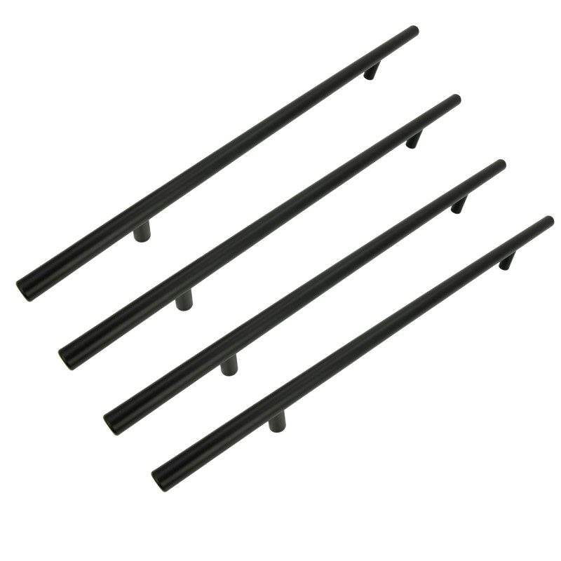 4 x Uchwyt meblowy Reling 256 mm czarny 4 x Uchwyt meblowy Reling 256 mm czarny