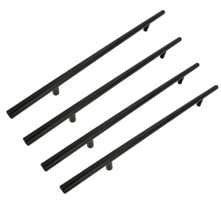 4 x Uchwyt meblowy Reling 256 mm czarny