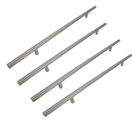 4 x Uchwyt meblowy Reling 256 mm srebrny