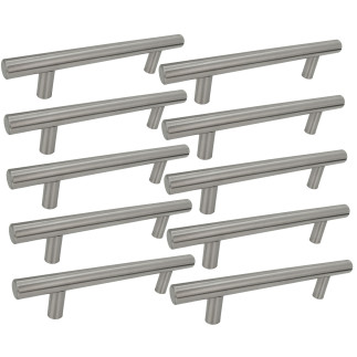 10 x Uchwyt meblowy Reling 96 mm srebrny