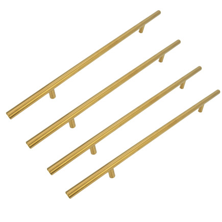 4 x Uchwyt meblowy Reling 256 mm złoty