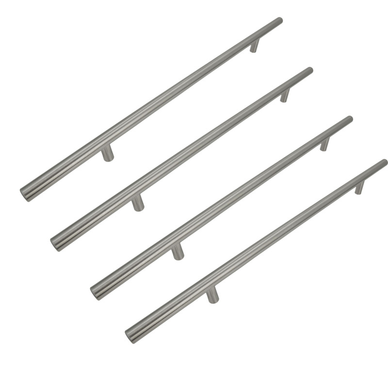 4 x Uchwyt meblowy Reling 224 mm srebrny