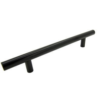 10 x Uchwyt meblowy Reling 128 mm czarny