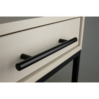 10 x Uchwyt meblowy Reling 128 mm czarny