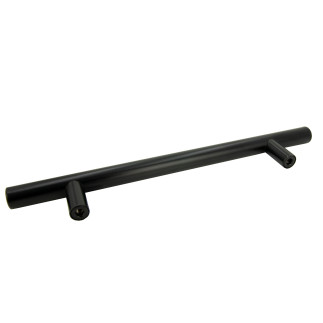 10 x Uchwyt meblowy Reling 128 mm czarny