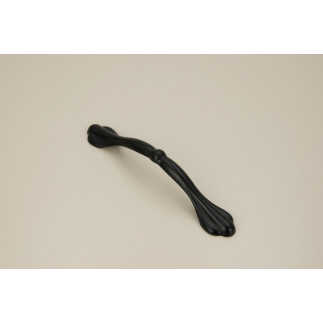 4 x Uchwyt meblowy czarny 96 mm metalowy