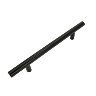 10 x Uchwyt meblowy Reling 128 mm czarny