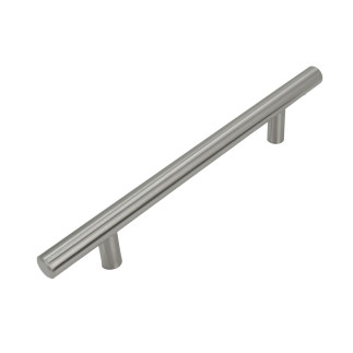 10 x Uchwyt meblowy Reling 128 mm srebrny