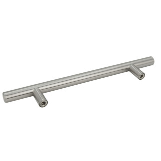 10 x Uchwyt meblowy Reling 128 mm srebrny