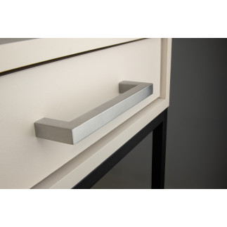 10 x Uchwyt meblowy klasyczny 128 mm srebrny