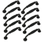 10 x Uchwyt meblowy czarny 96 mm metalowy