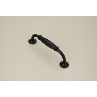 10 x Uchwyt meblowy czarny 96 mm metalowy