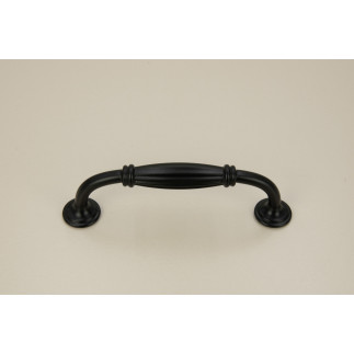 10 x Uchwyt meblowy czarny 96 mm metalowy