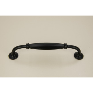 4 x Uchwyt meblowy czarny 128 mm metalowy