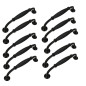 10 x Uchwyt meblowy czarny 128 mm metalowy