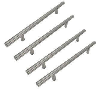 4 x Uchwyt meblowy Reling 160 mm srebrny