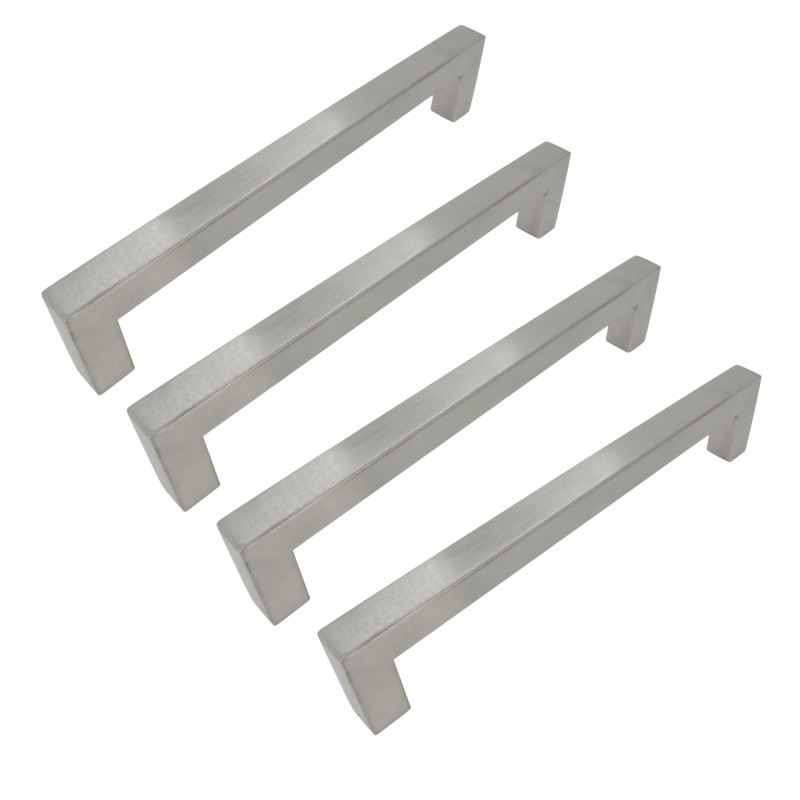 4 x Uchwyt meblowy klasyczny 160 mm srebrny