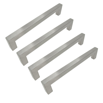 4 x Uchwyt meblowy klasyczny 160 mm srebrny