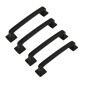 4 x Uchwyt meblowy czarny 96 mm metalowy