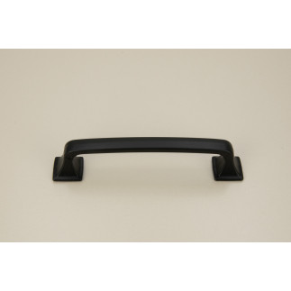 4 x Uchwyt meblowy czarny 96 mm metalowy