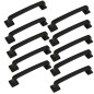10 x Uchwyt meblowy czarny 96 mm metalowy 10 x Uchwyt meblowy czarny 96 mm metalowy